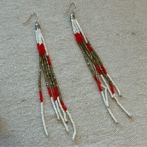 long statement earrings
